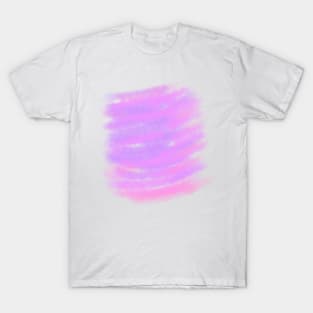 Pink purple watercolor abstract background T-Shirt